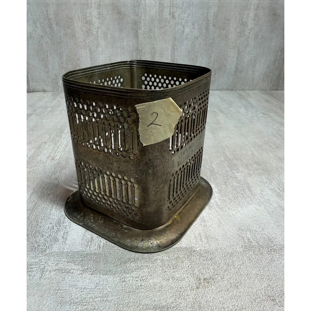 Vintage Jack Daniel's Old No. 7 Silver Plate Match Holder Made in England Caddy